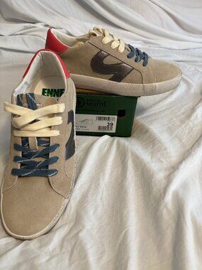 Natural World Eco 9034 Taupe Sneakers Size 39 New in Box